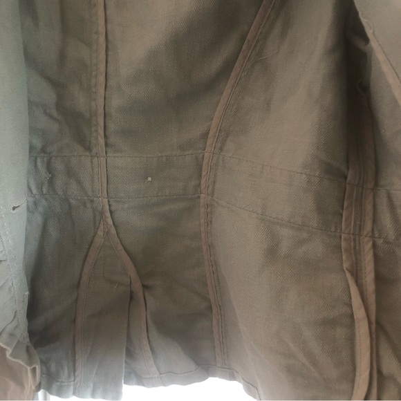 Hey hei linen blend sage green utility jacket - Picture 8 of 12